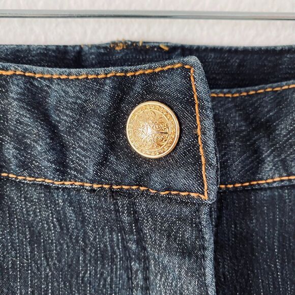 Women's Flecce Jeans High Rise Embroidered Size 30 Made in Korea - Picture 5 of 13